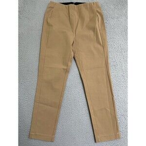 Soft Surroundings Womens 6P Saddle Brown Stretch pants Back Zip Elastic banded